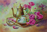 Tea time with roses
